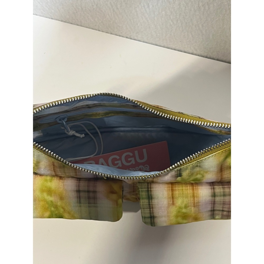 BAGGU x Collina Strada Women Shoulder Bag Cargo Plaid OS Green NWT Utility - Picture 9 of 13